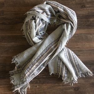Aritzia oversized light wool blanket scarf
